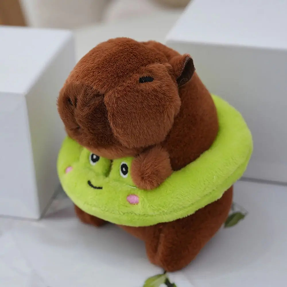 Capybara with Swimming Ring Plush Keyring