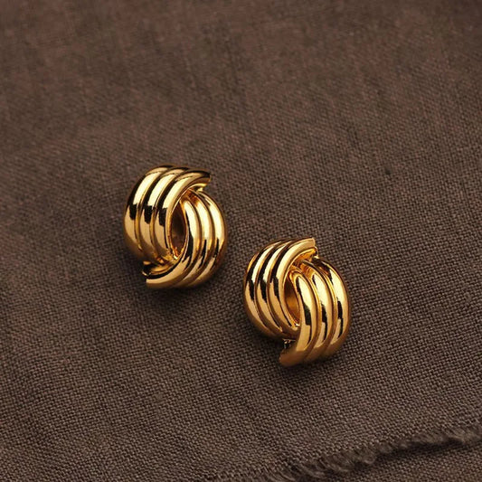 Gold Knot Earrings