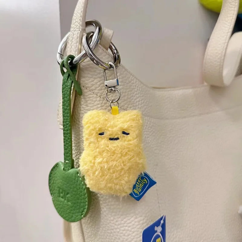 Butter Rabbit Plush Keyring